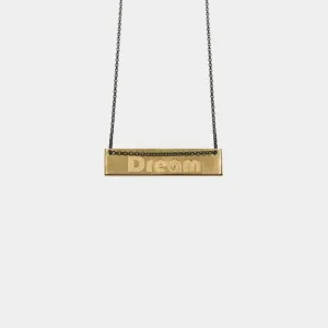 Dream - necklace - gold plated