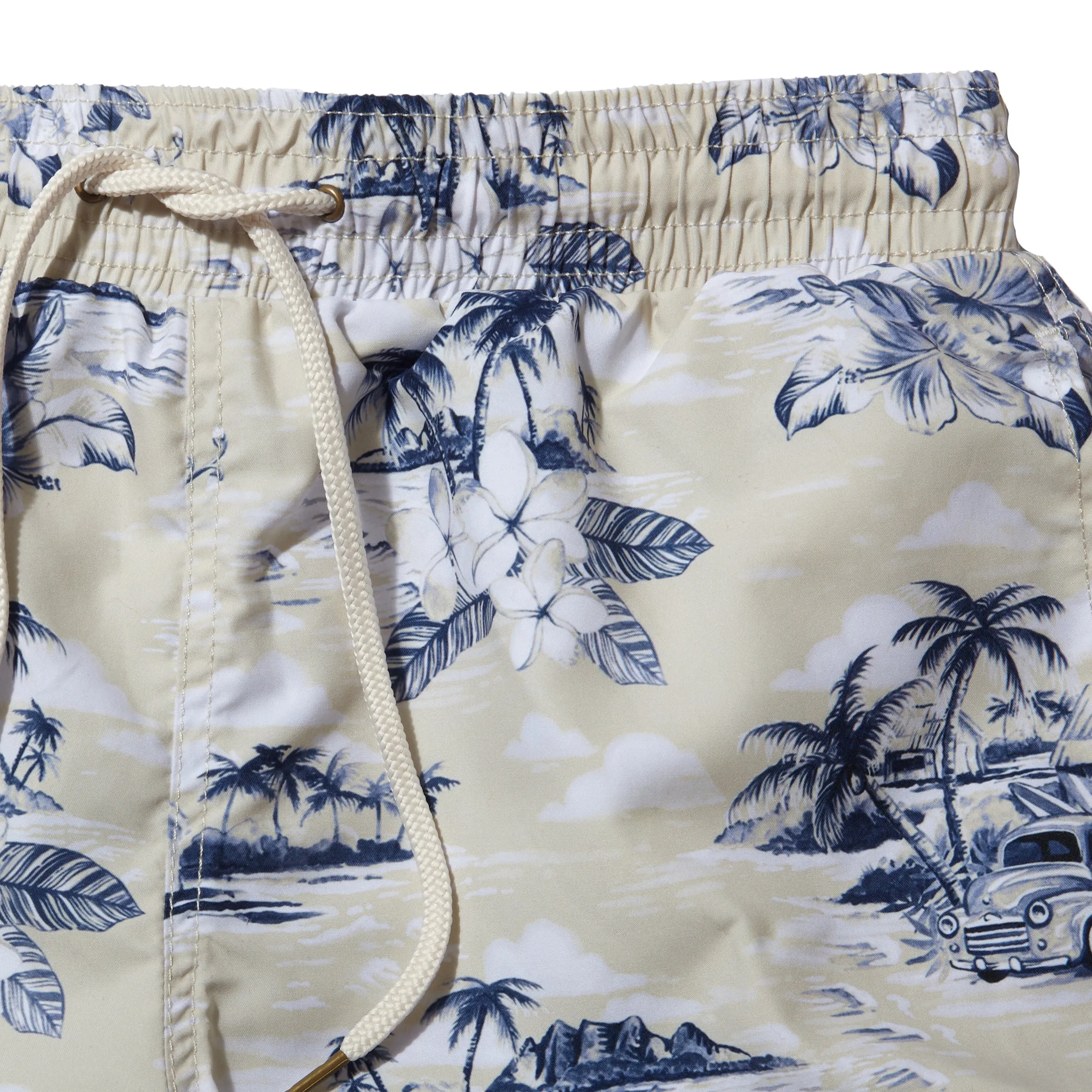 Eco Recycled Poly Swim Trunk 6" - South Pacific