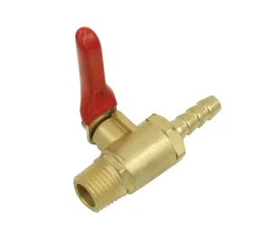 Empi 1/4 Inch Barb Fuel Shut Off Petcock for Keg Tanks - 1/4 Inch NPT - 9106