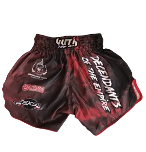 Fairtex Fight Promotion Shorts Decendants of the Empire Red