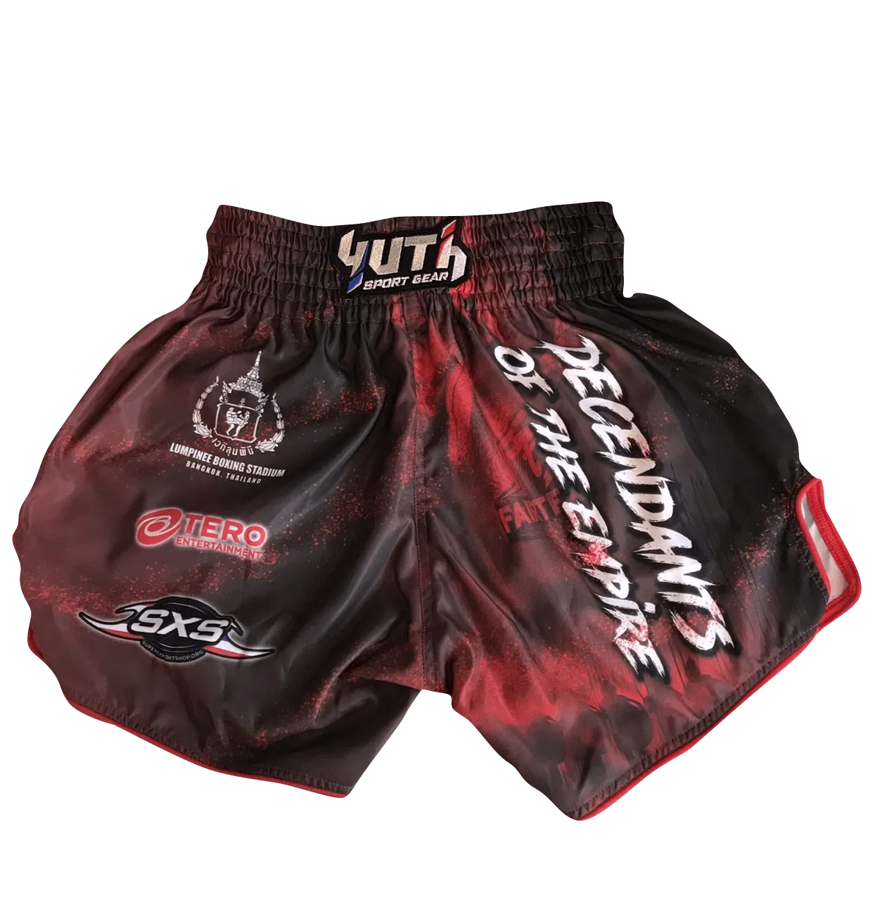 Fairtex Fight Promotion Shorts Decendants of the Empire Red