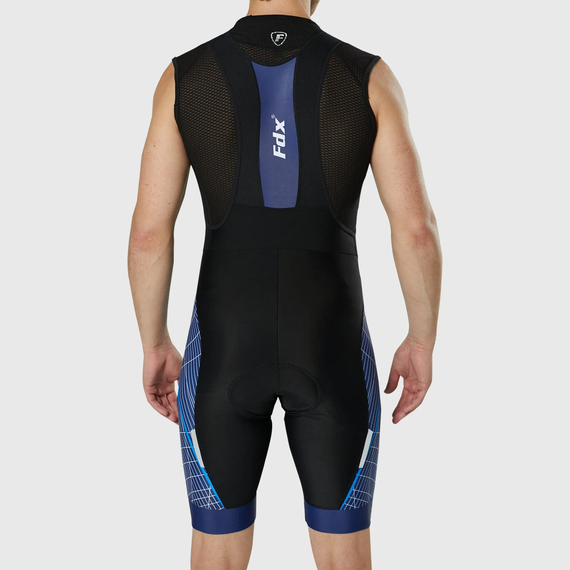 Fdx Classic II Blue Men's & Boy's Padded Summer Cycling Bib Shorts