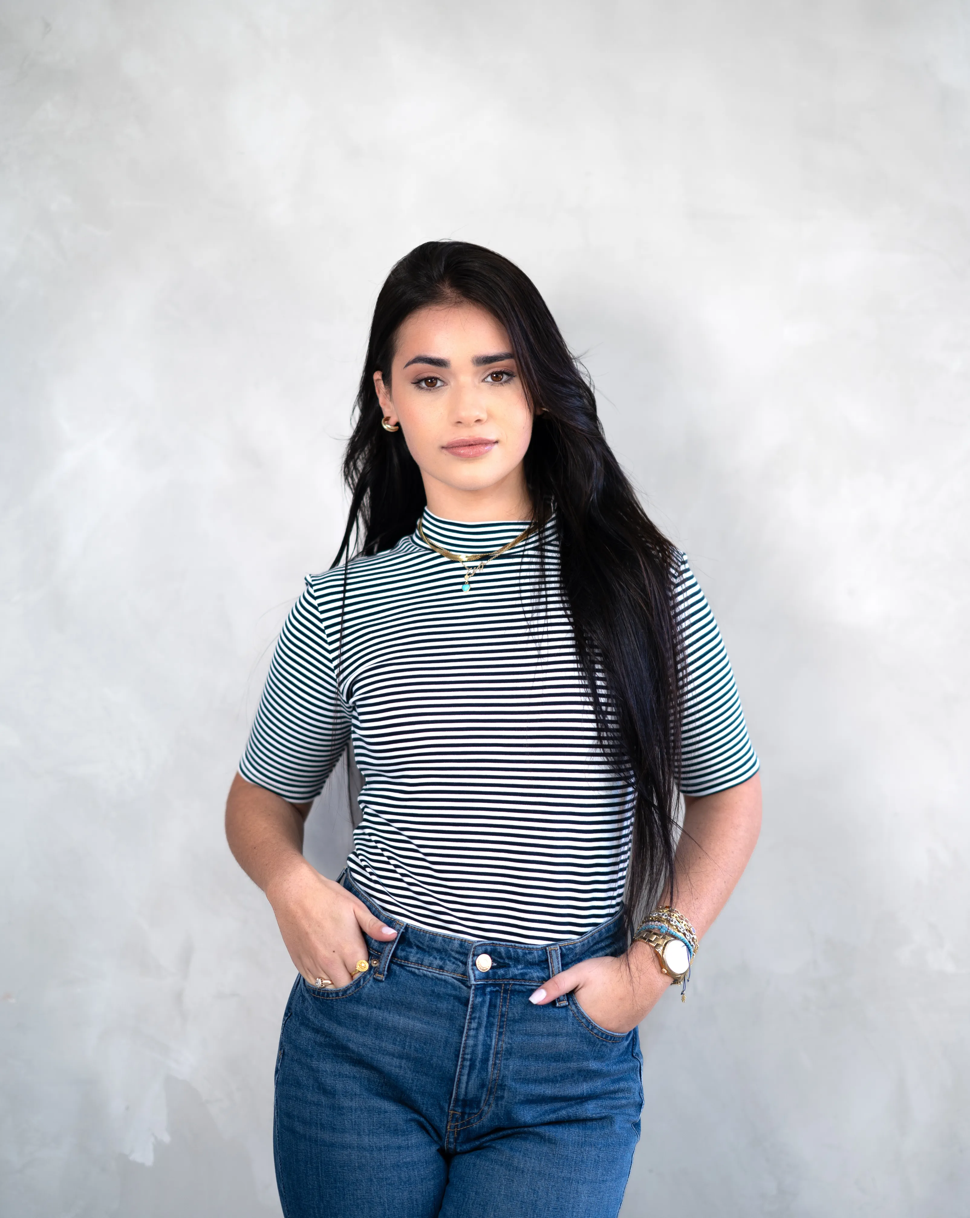 Fiji Short-Sleeve Top |  Stripe