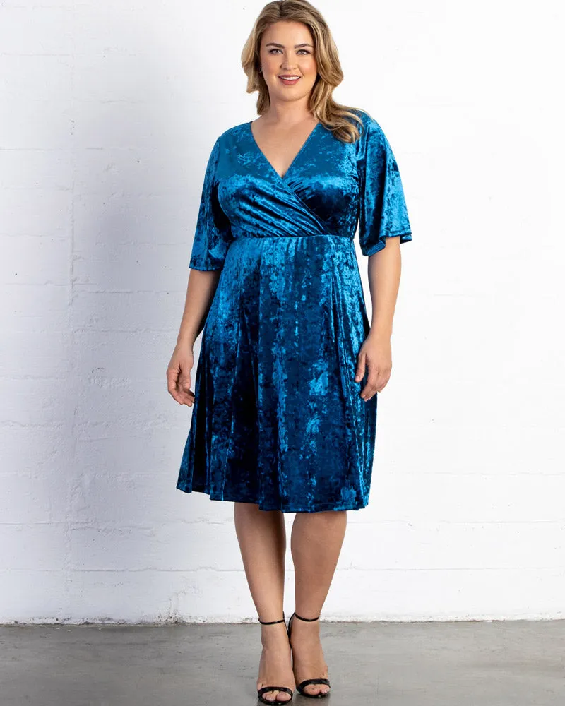 Fit and Flair Velvet Dress - Final Sale!