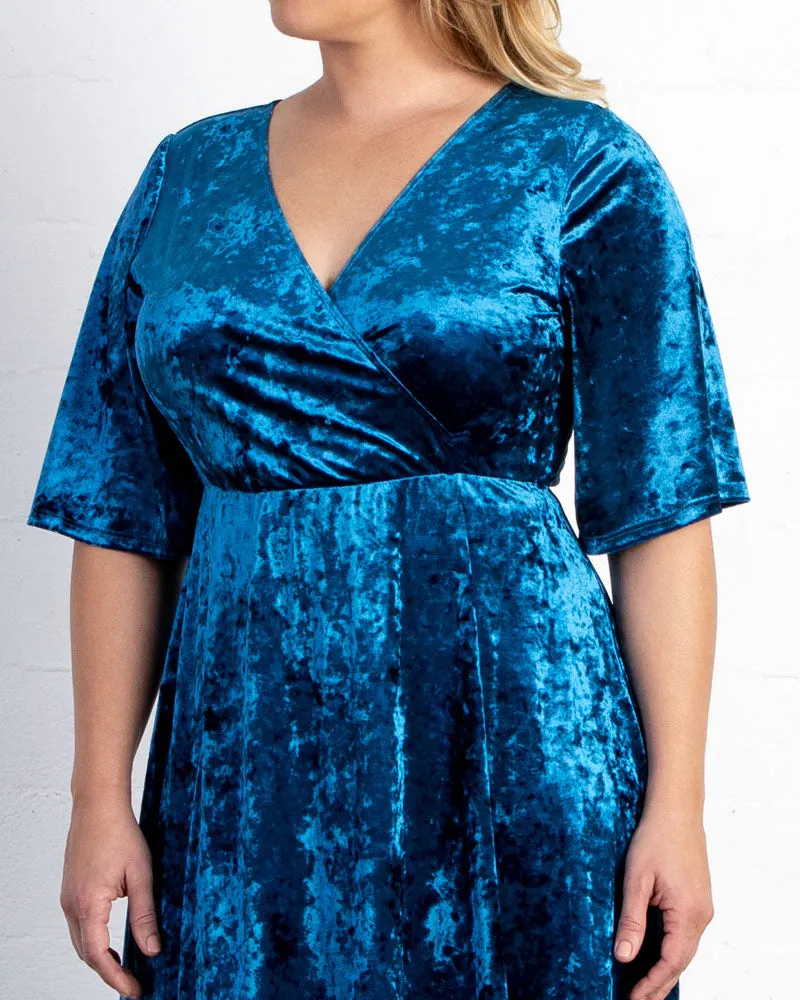 Fit and Flair Velvet Dress - Final Sale!