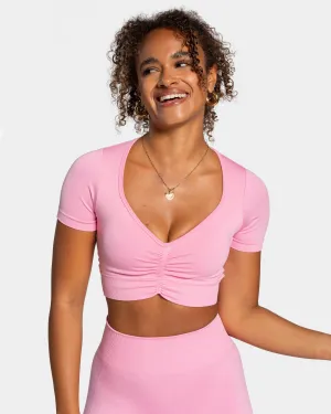 Focus Crop Top "Pink"