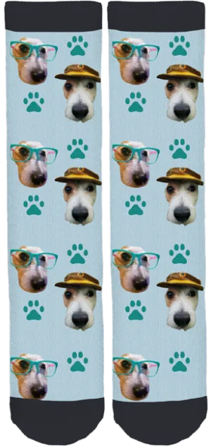 Frankie The Jack Russell Rescue Dog Socks