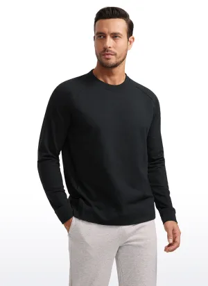 French Terry Pullover Sweatshirts with Zip Pockets