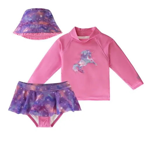 Girl's 3PC Sun & Swim Set