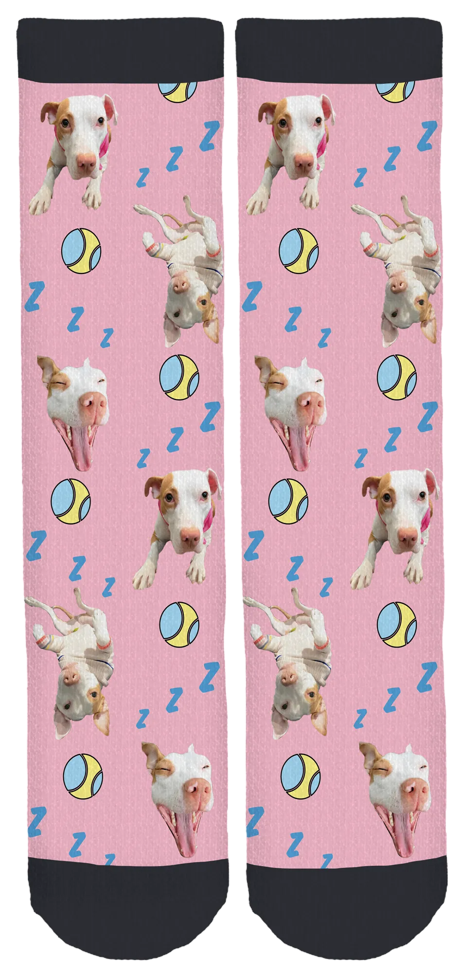 Gummy the Pit Bull Crew Socks