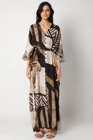 Habitat Print Kaftan vVyom x deme | Limited Edition Loungewear