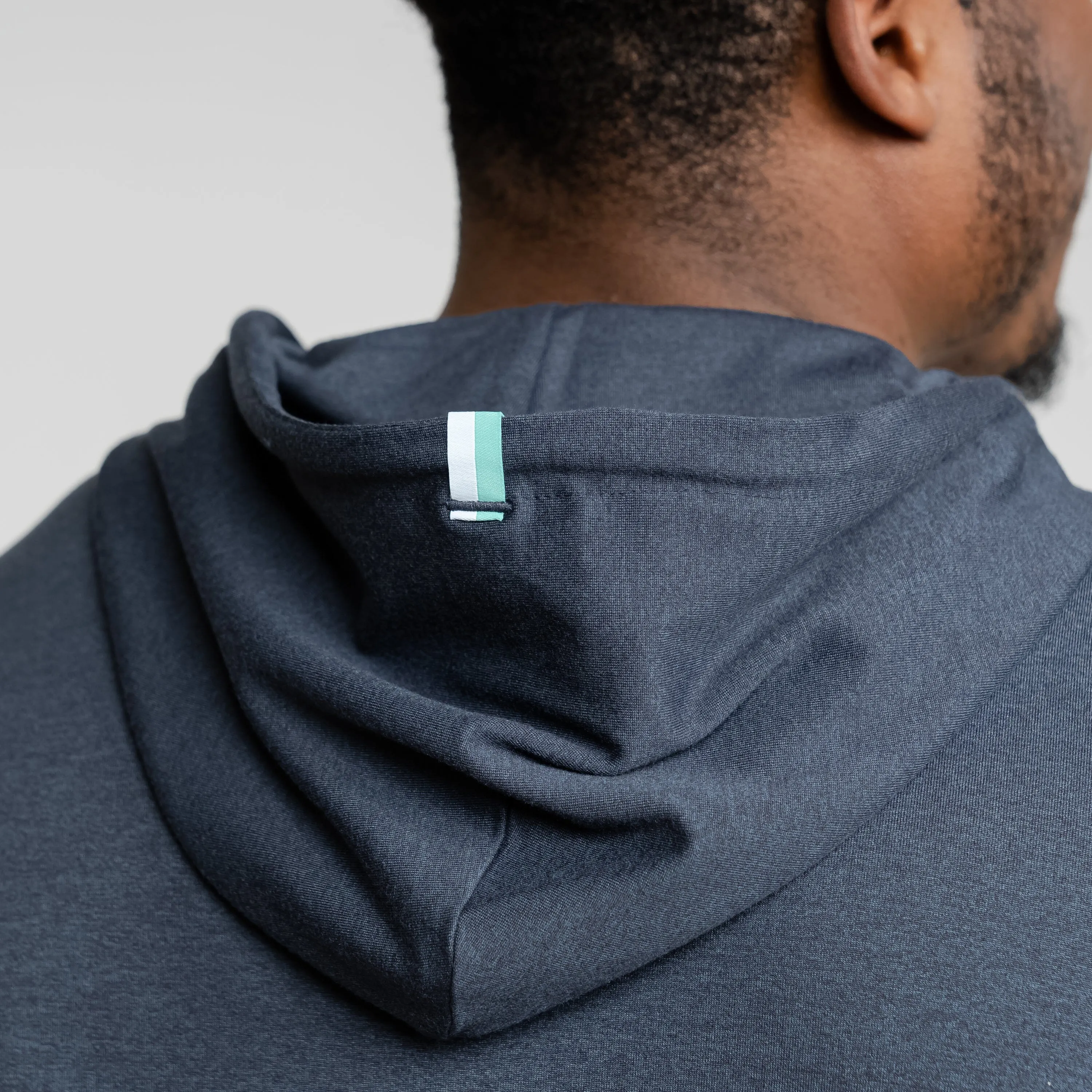 Hesi Performance Hoodie | Heather - Postgame Grey/Midnight Black