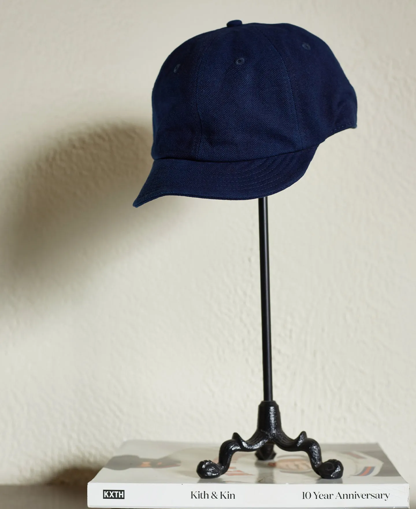 Indigo-Dyed Cotton-Linen Ball Cap