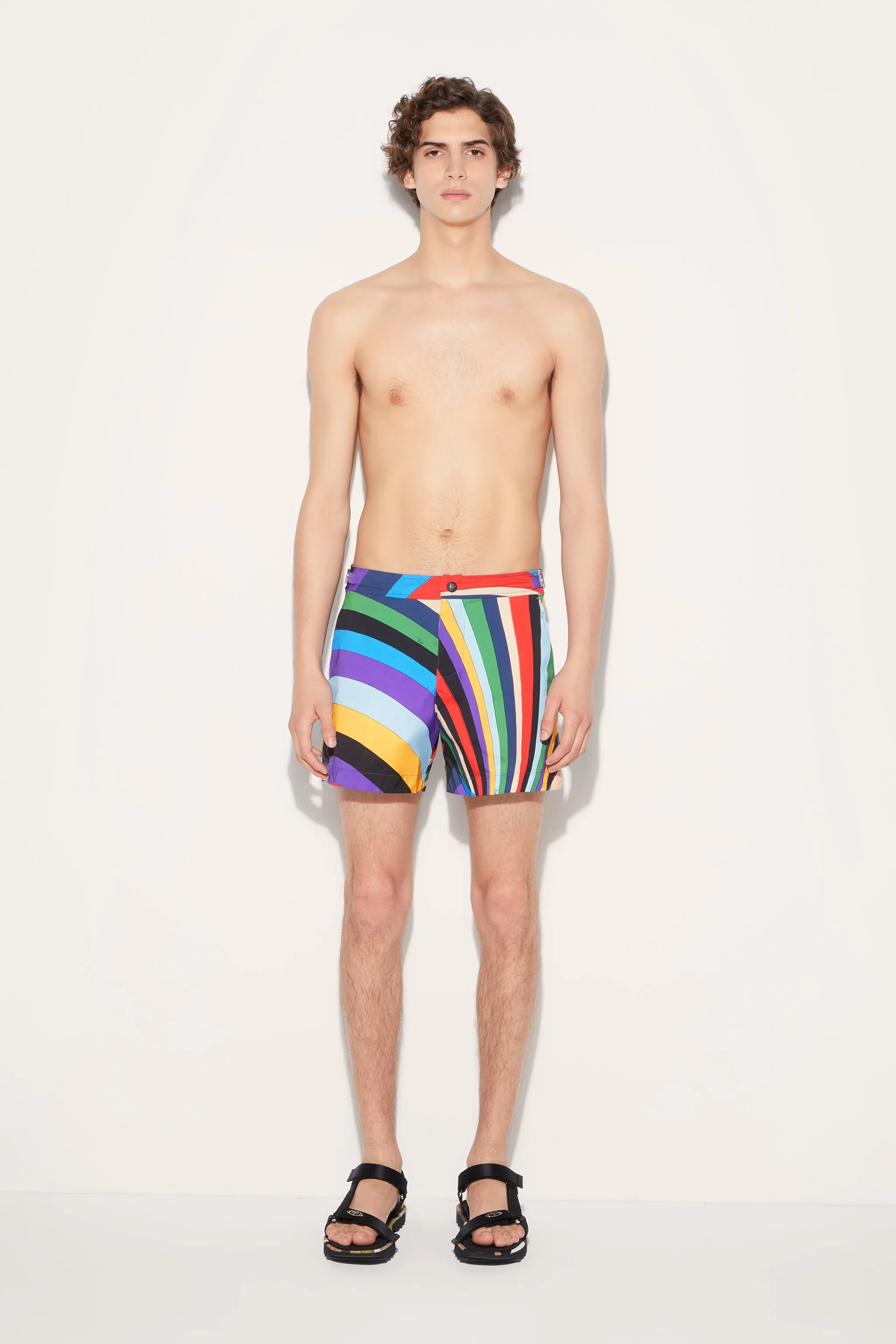 Iride-Print Swim Shorts