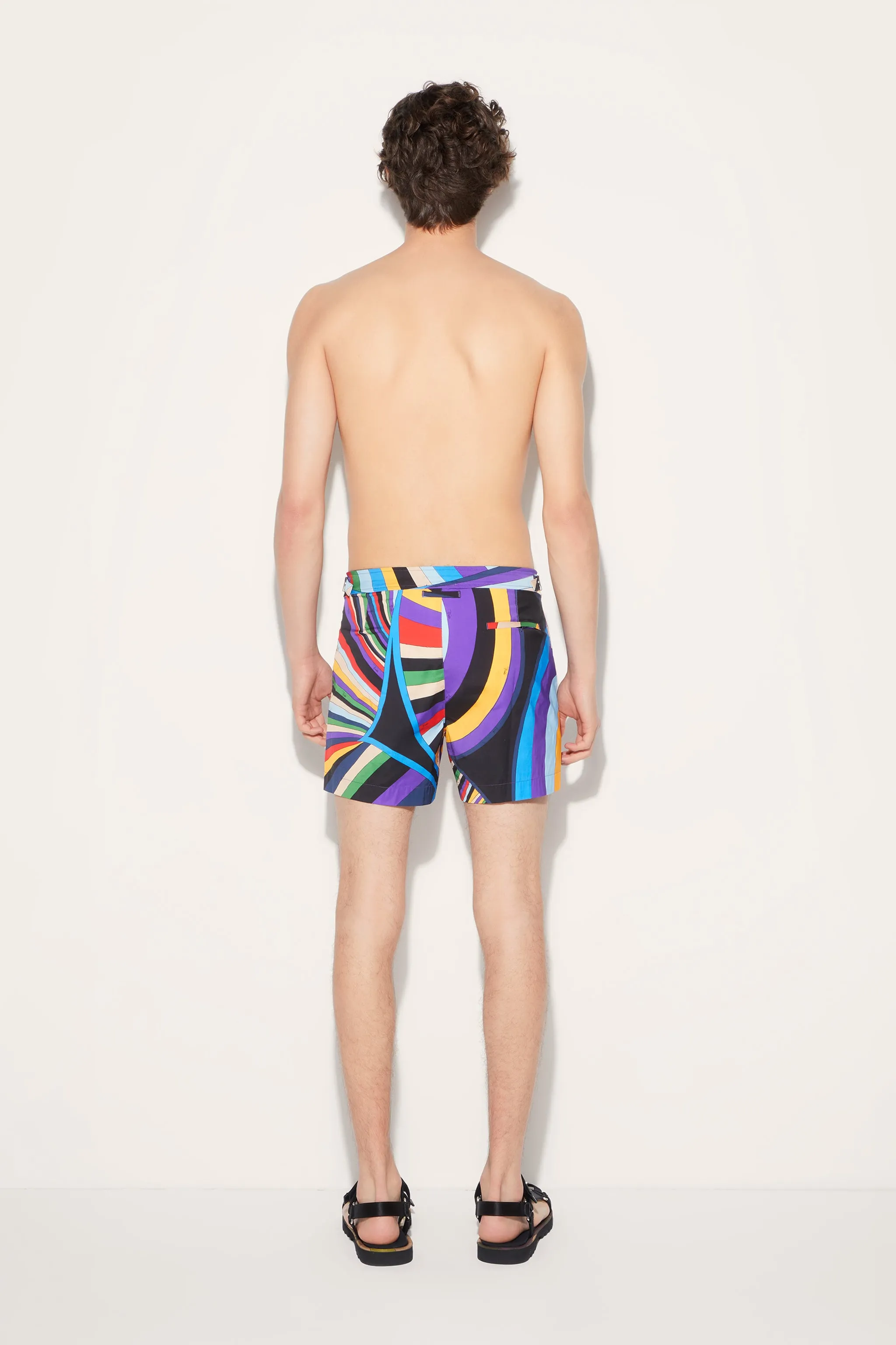 Iride-Print Swim Shorts