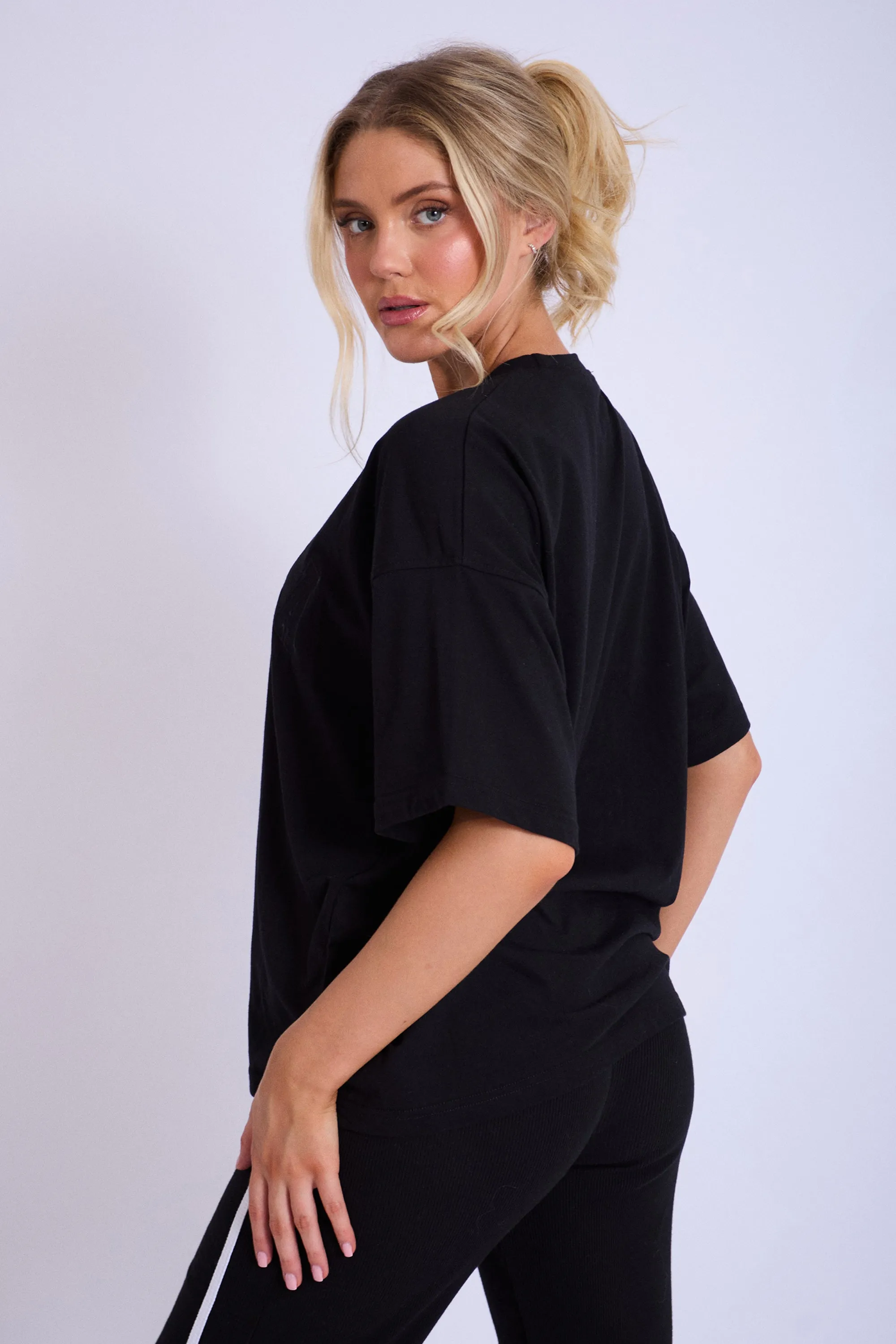 Kaiia Oversized T-shirt Black