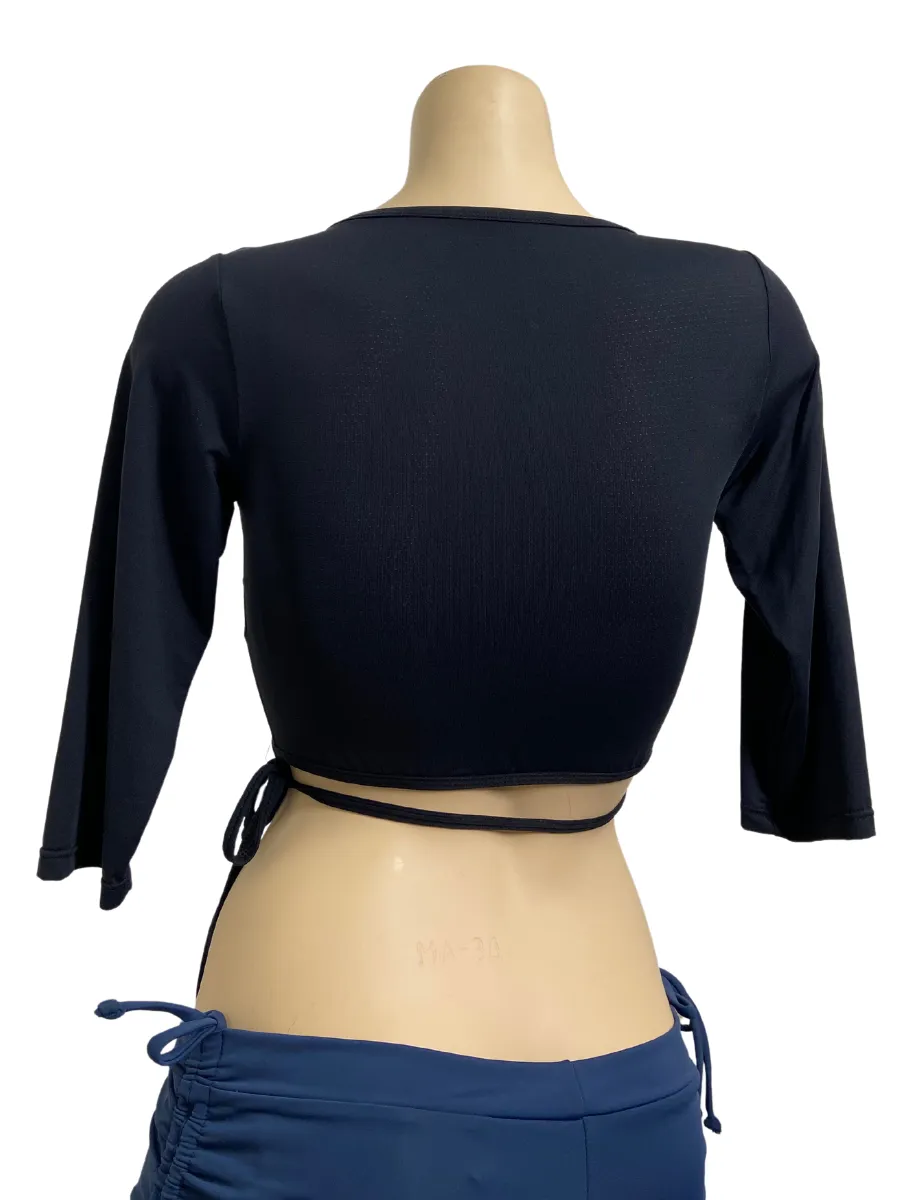 Last Chance!  Bia Brazil Activewear Crossover Wrap Crop Top TT801