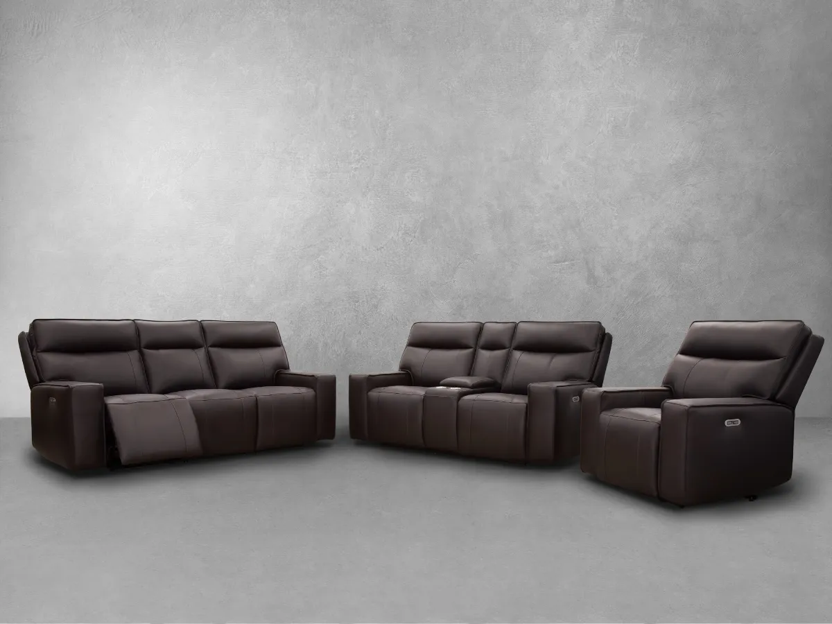 Layton 3-pc Leather Power Reclining Set