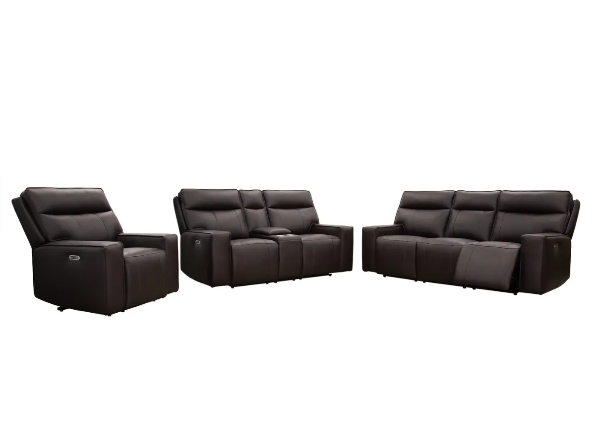 Layton 3-pc Leather Power Reclining Set