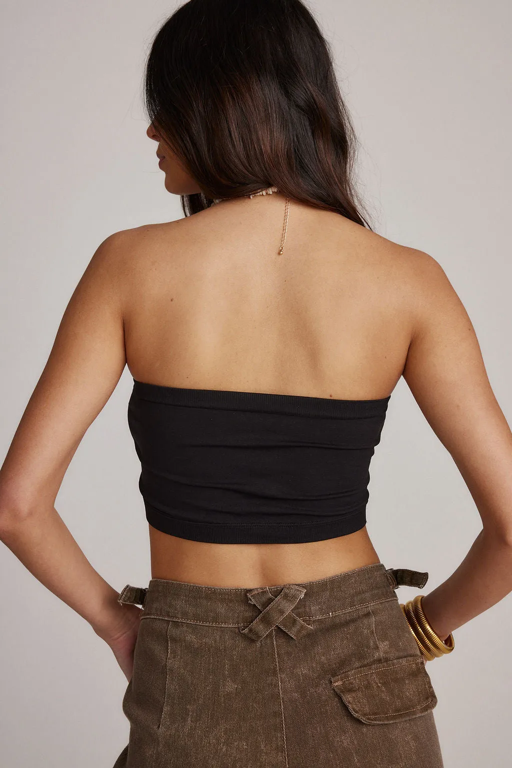 Lola Black Bandeau Top