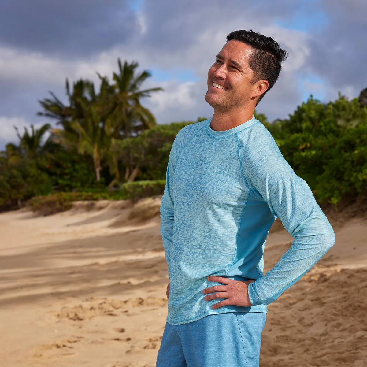 Men's Long Sleeve Crew Sun & Swim Shirt