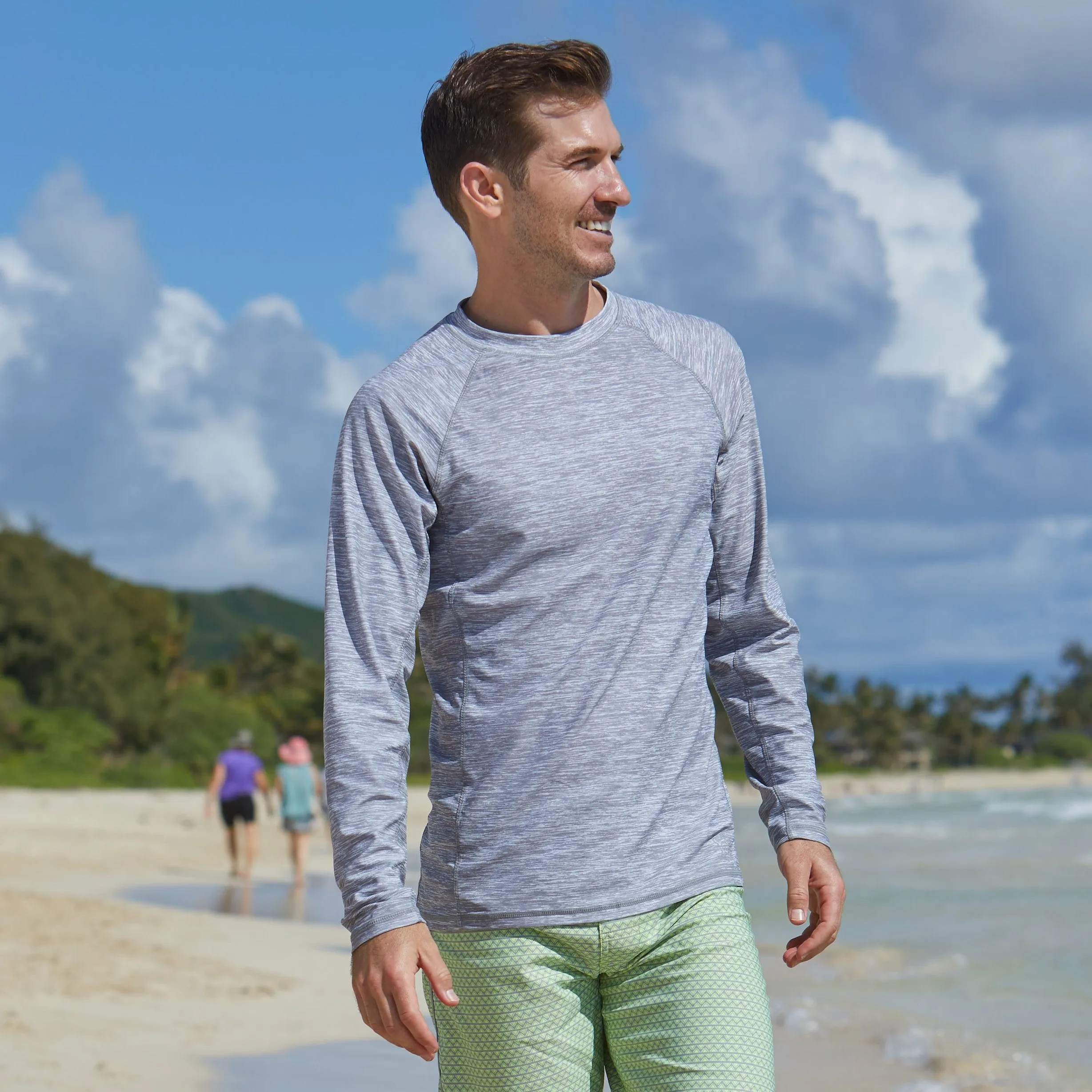 Men's Long Sleeve Crew Sun & Swim Shirt