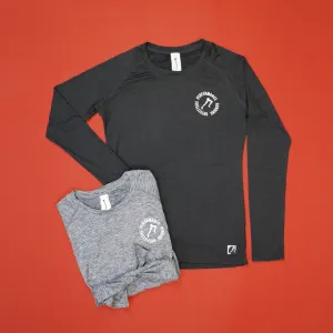 MEN'S PRO LOGO LONG SLEEVE - HEATHER BLACK