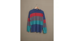 Multicolor Striped Long Sleeve Tee - M