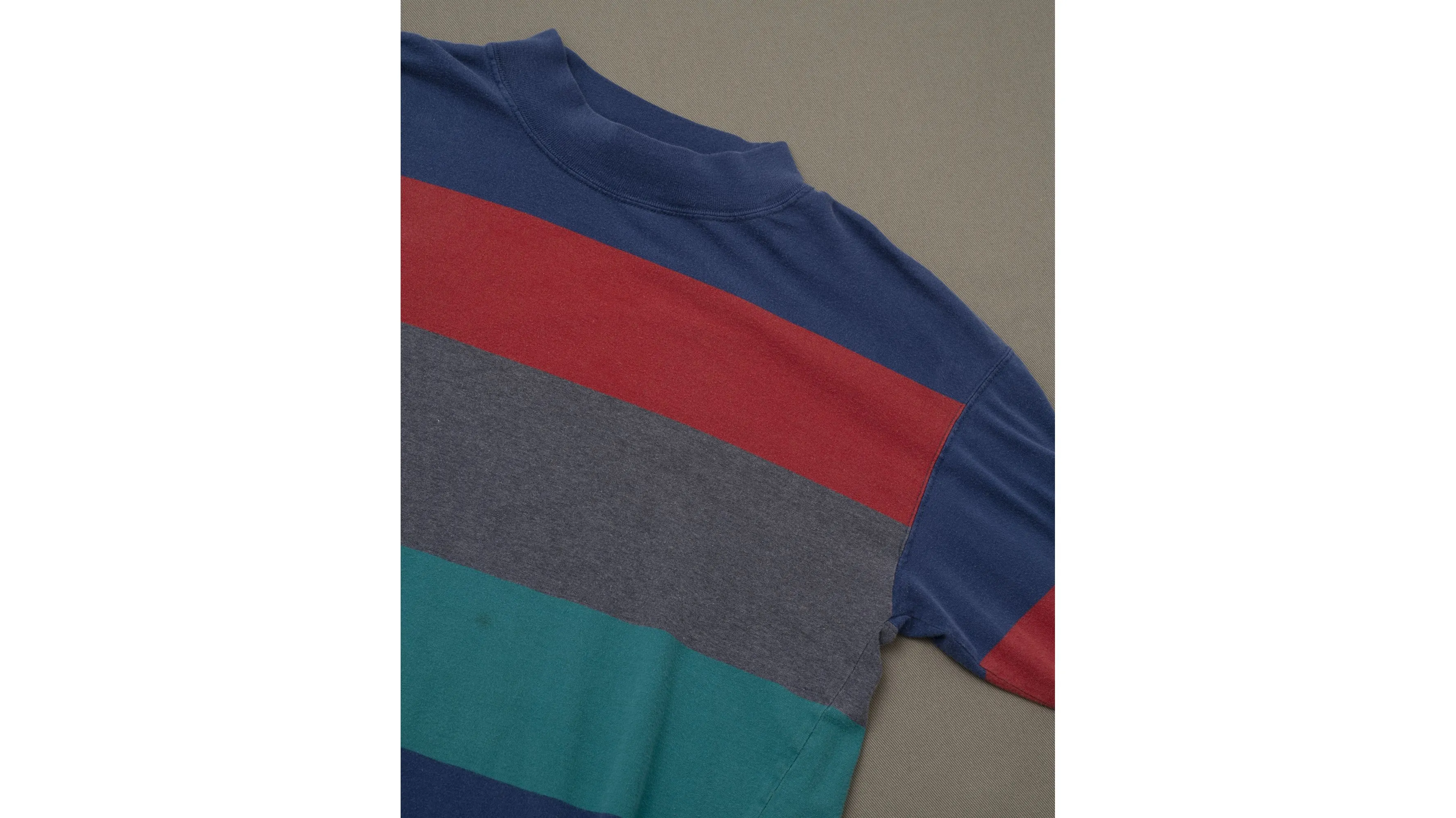 Multicolor Striped Long Sleeve Tee - M