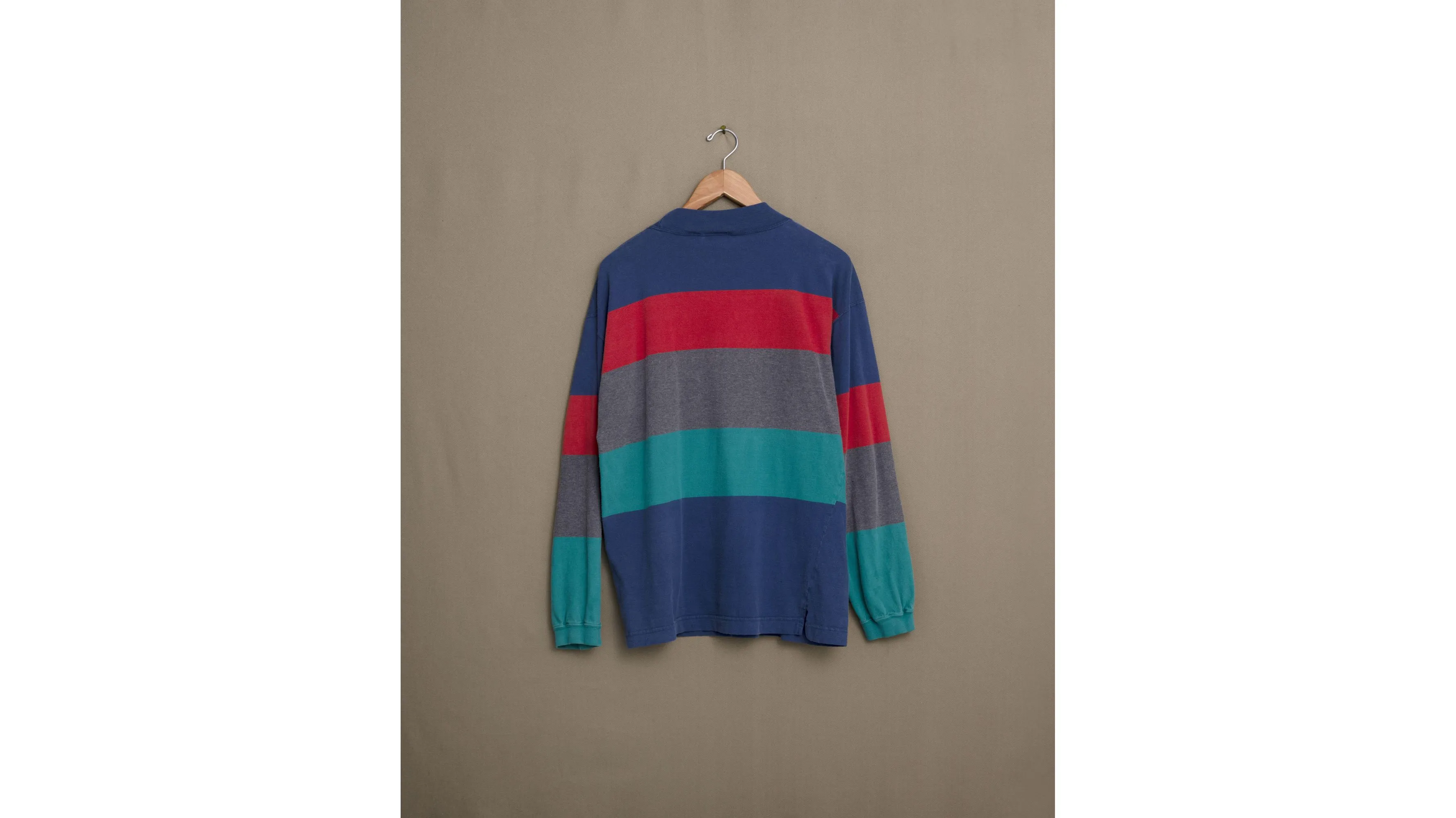 Multicolor Striped Long Sleeve Tee - M