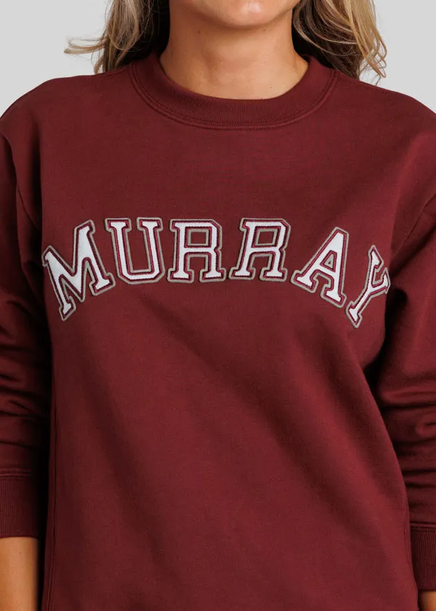 Murray Women's Fleece Crewneck Pullover | Burgundy