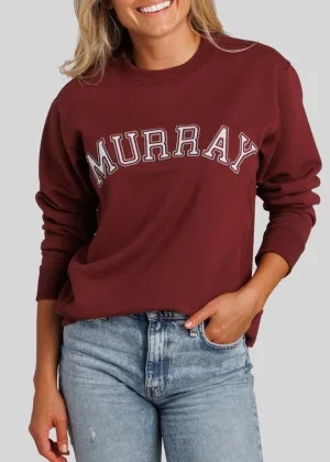 Murray Women's Fleece Crewneck Pullover | Burgundy