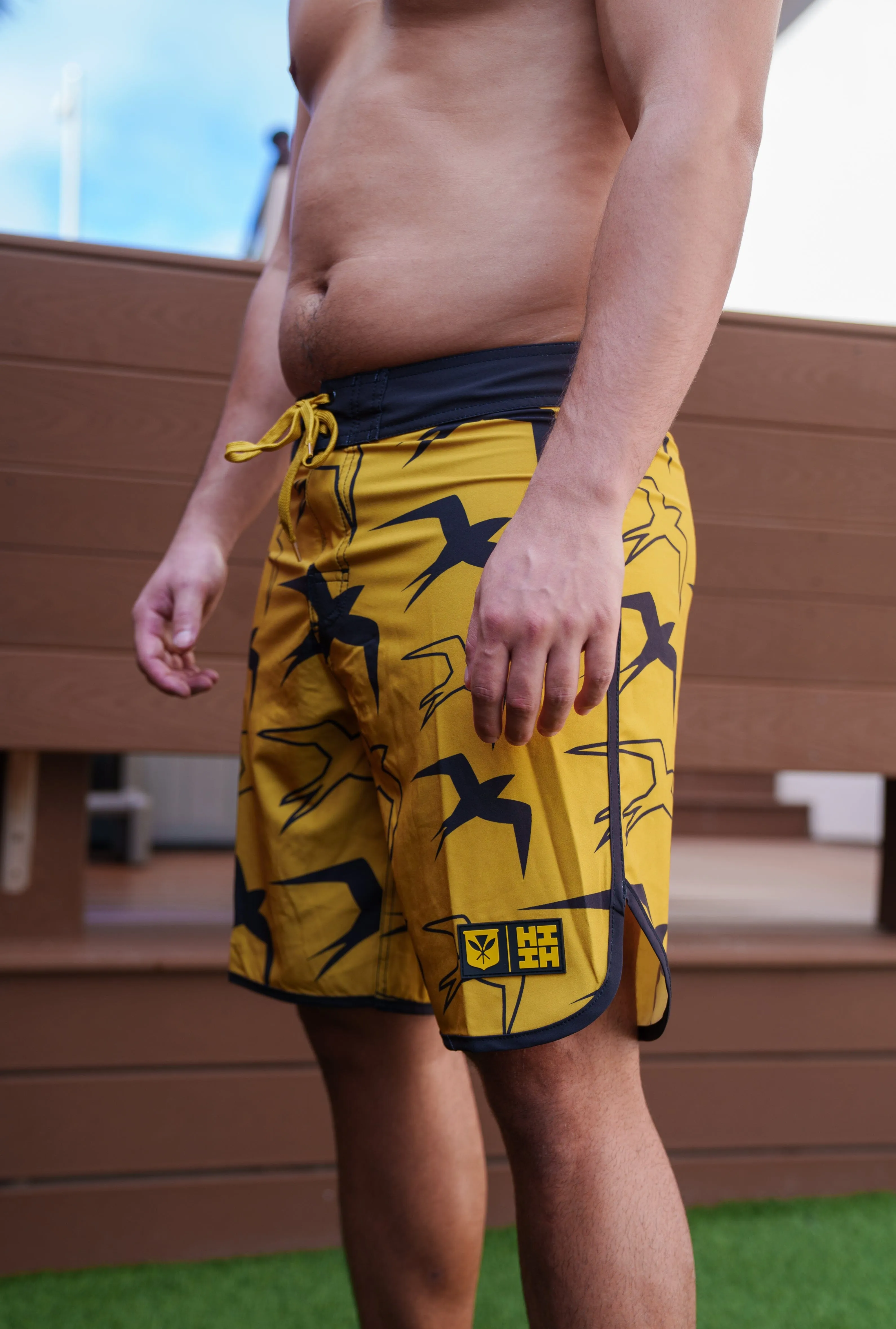 MUSTARD MANU BOARDSHORTS (ALL SALES FINAL)