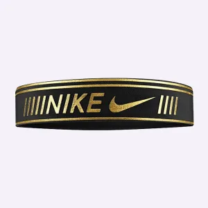 Nike - Pro Metallic Headband - Black/Metallic Gold