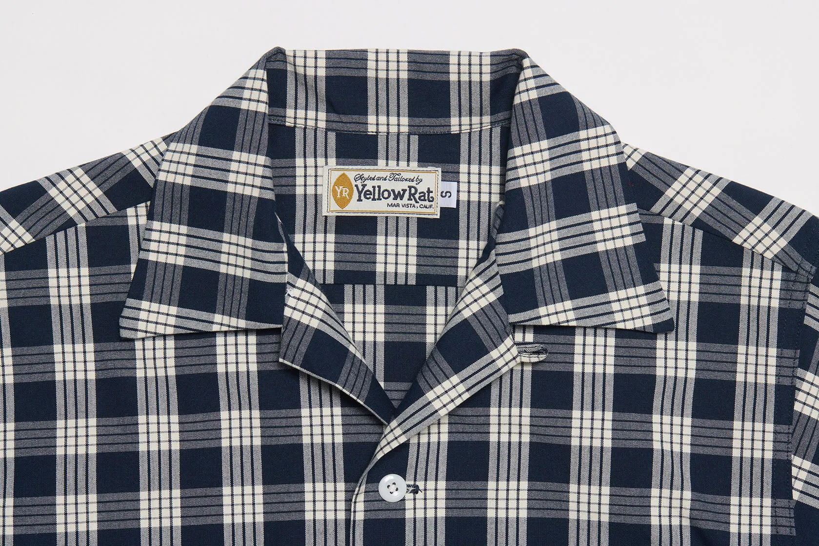 Open Collar Shirt (Navy)