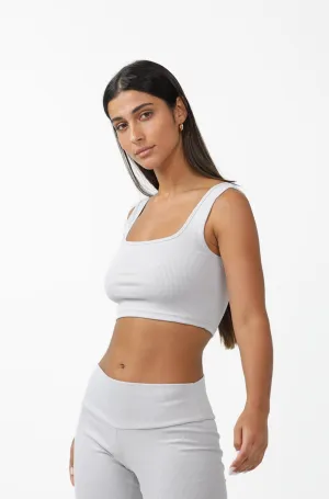 Organic Cotton & Bamboo Ribbed Strap Top