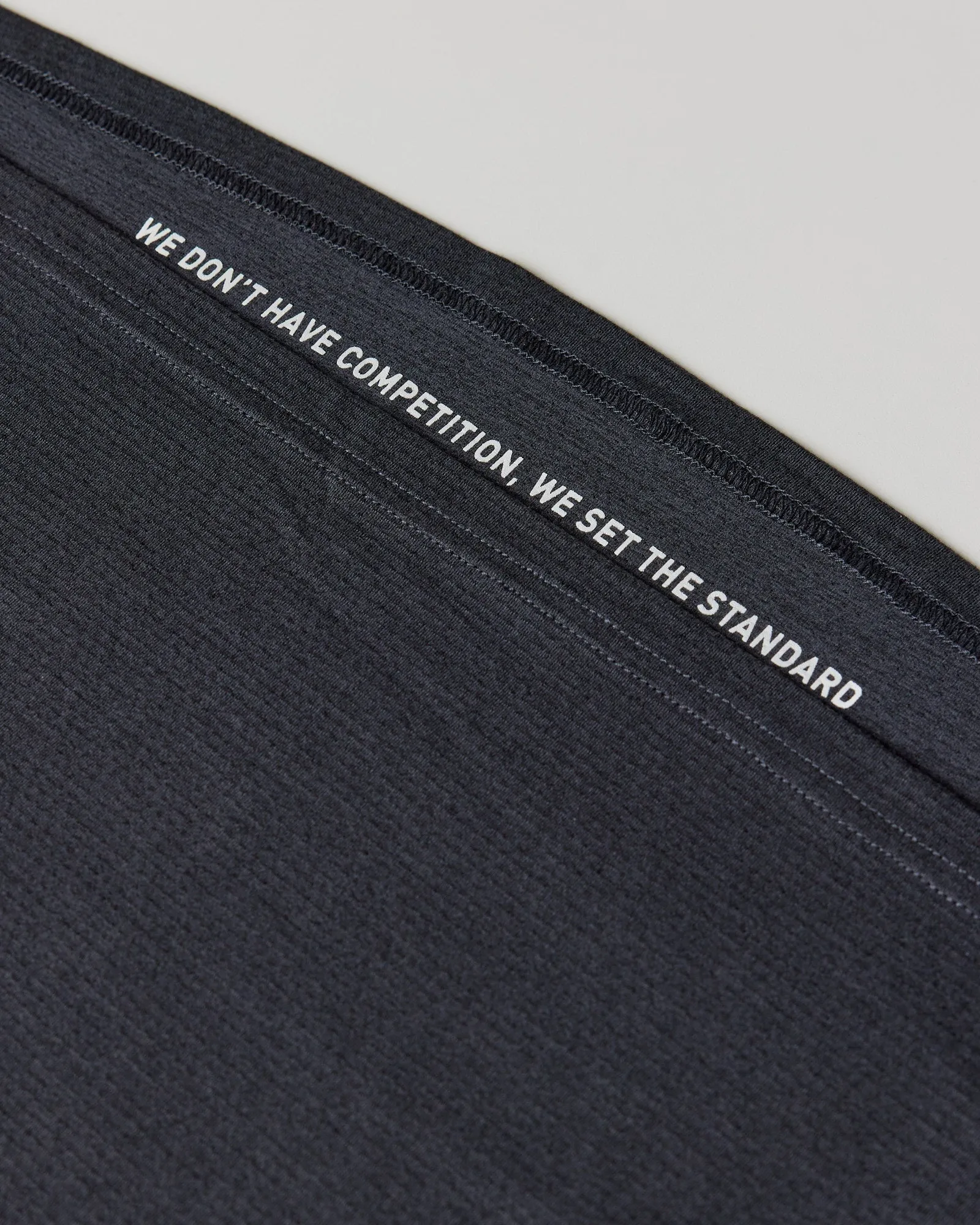 Optimized title: Black Marl VapourFLX LS Tee for Men - Moisture-Wicking Breathable Athletic Shirt