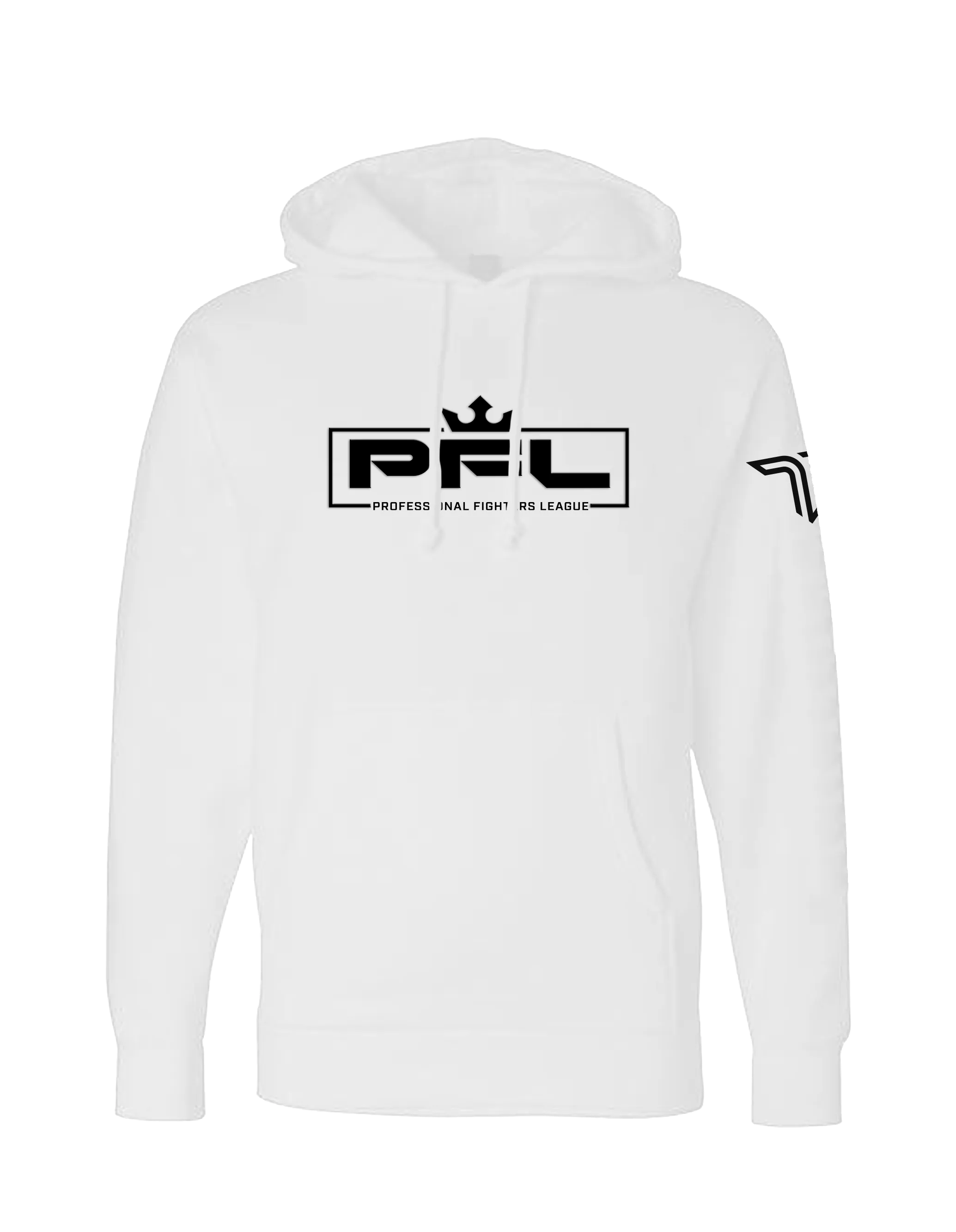 PFL Black Logo Hoodie - White