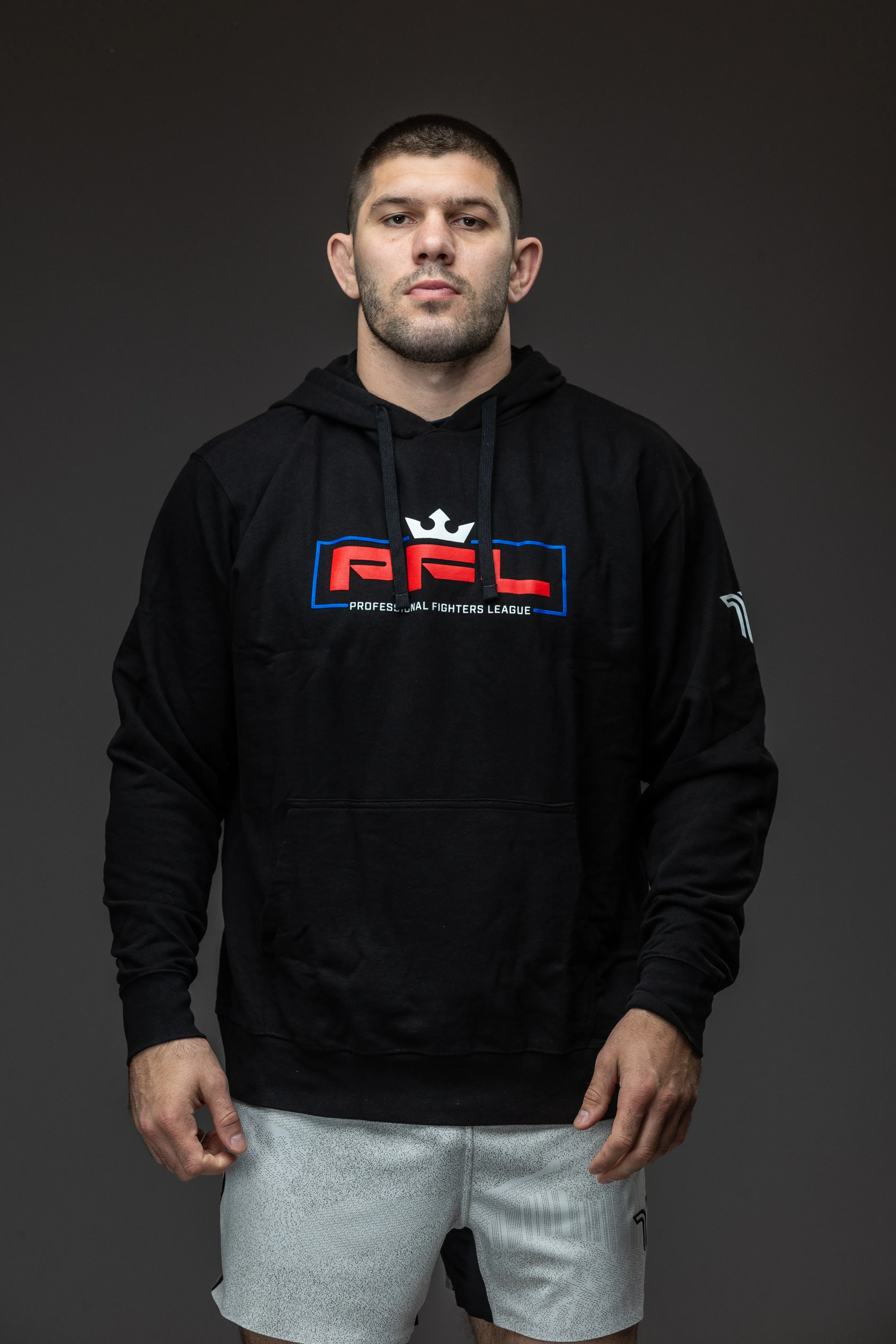 PFL Red Logo Hoodie - Black