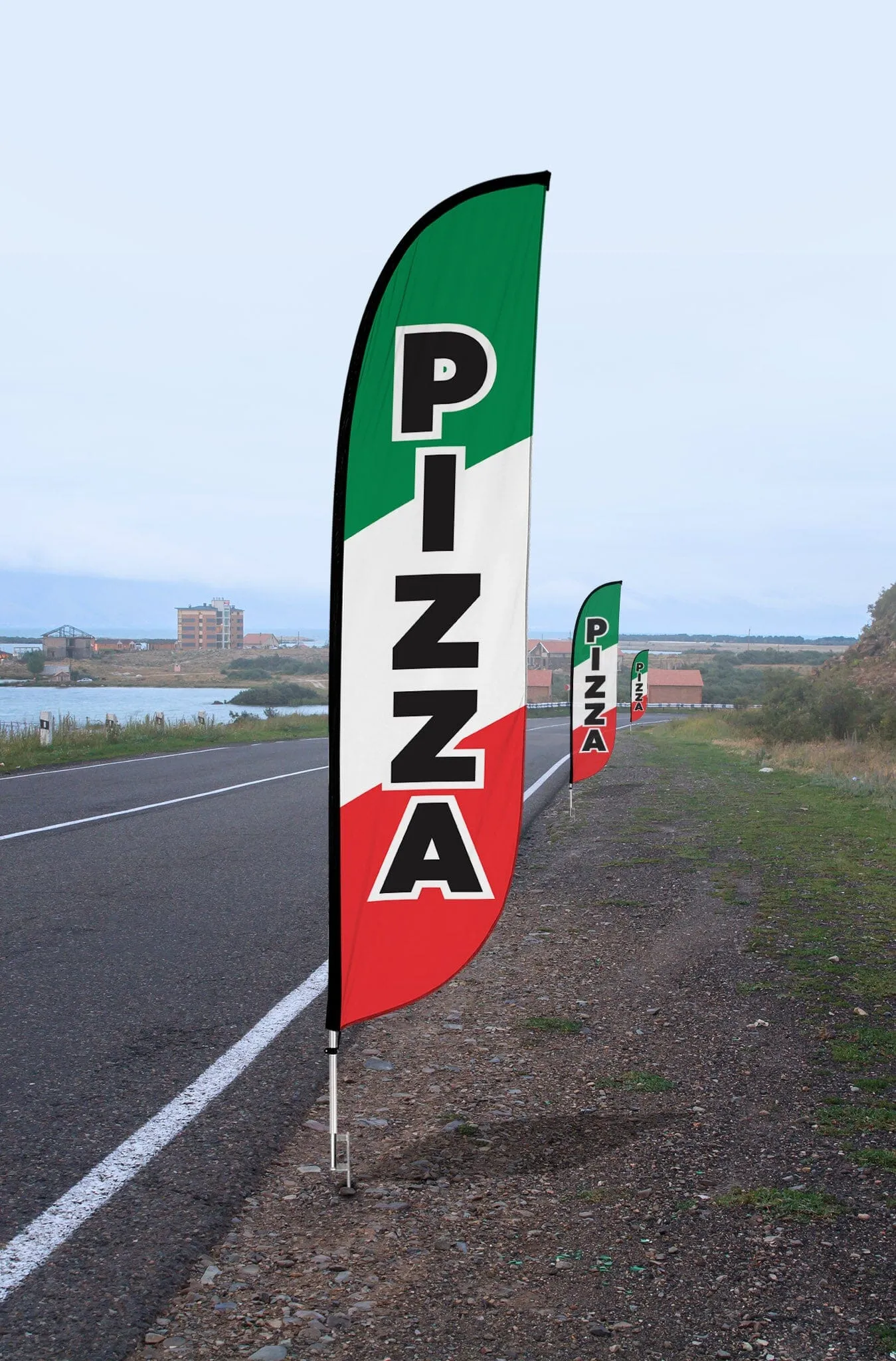 Pizza Feather Flag