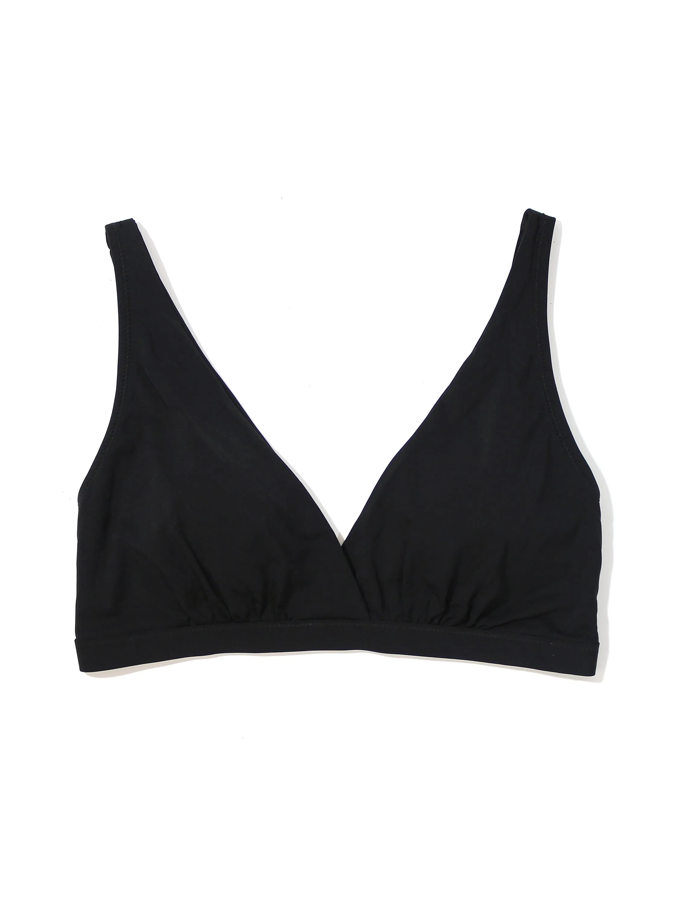 Plunge Swim Top Black