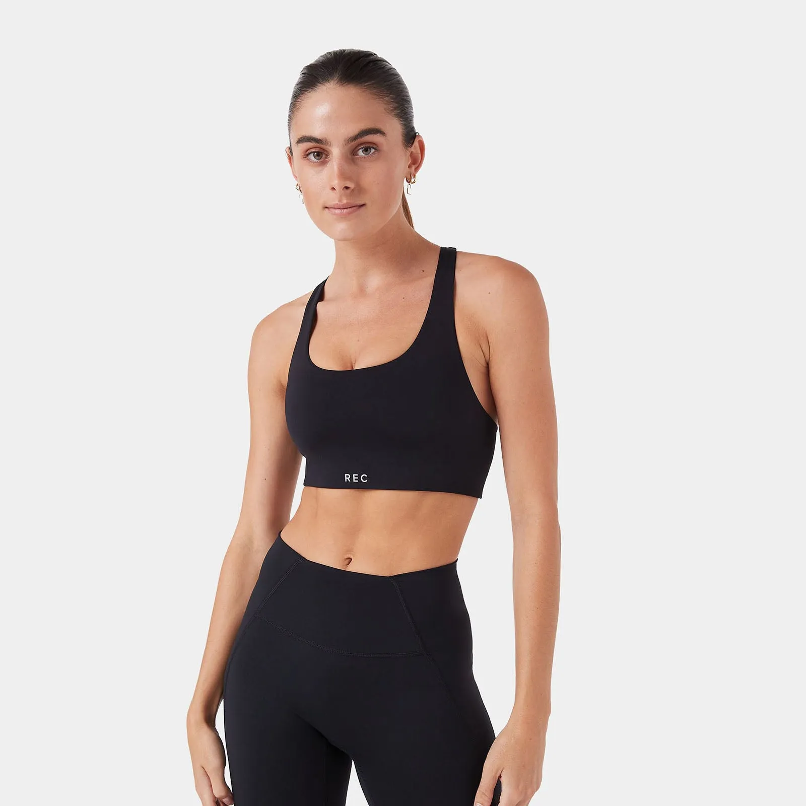 REC GEN - Women's Hold Racer Crop - Black