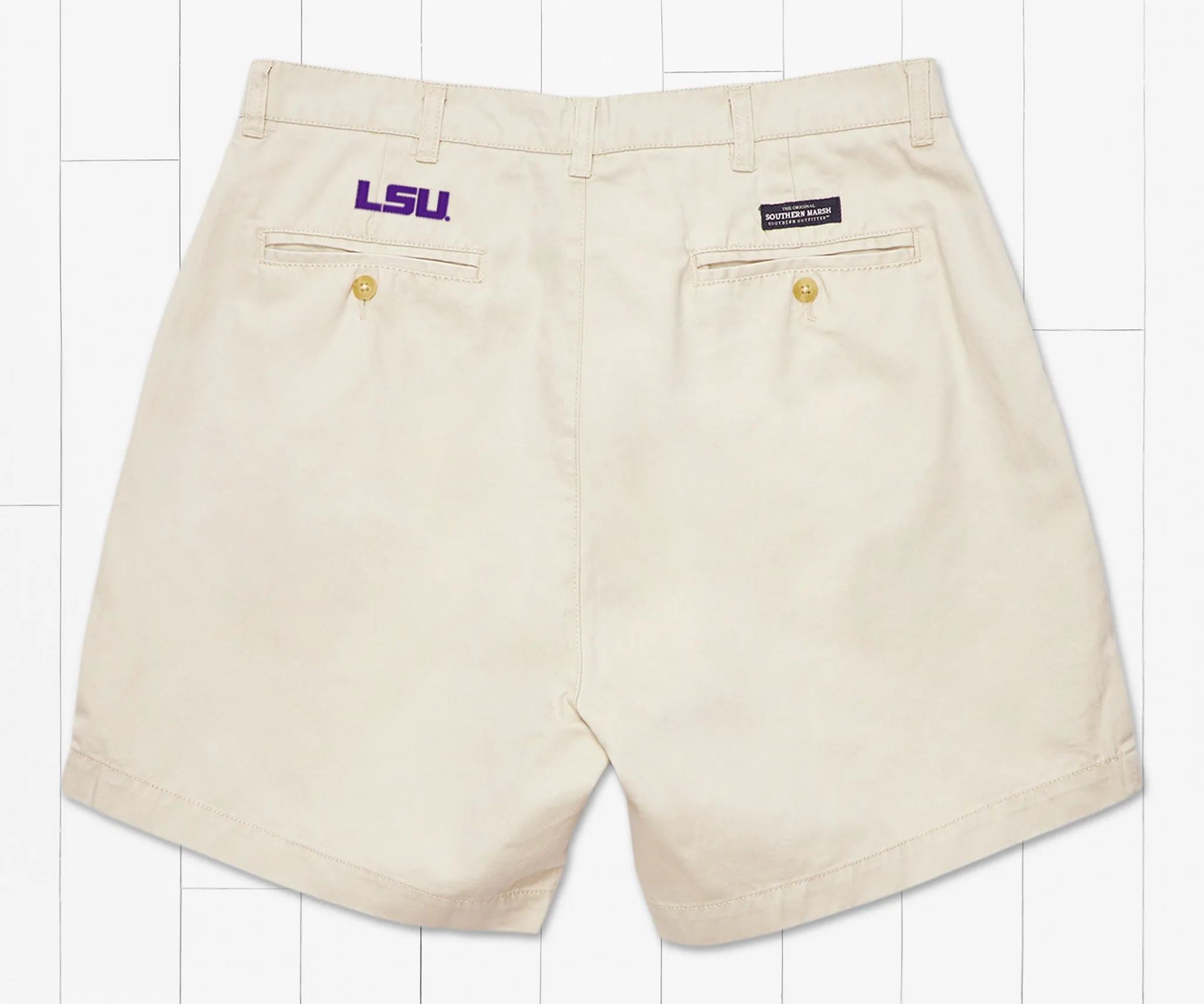 Regatta Short - 6in. Pleated - LSU