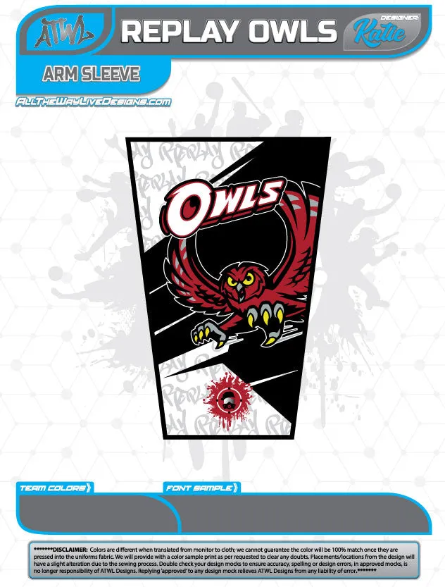 REPLAY OWLS FULL DYE ARM SLEEVE