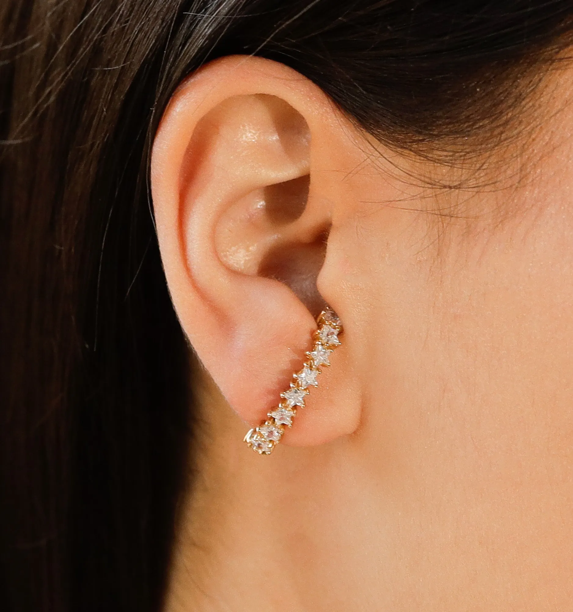 Single Star CZ Ear Cuff