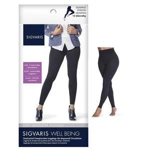 Soft Silhouette Leggings, 15-20, Size B, Black