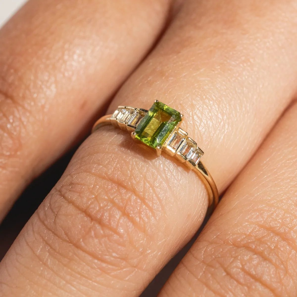 Solid Gold 2024 August Capsule Classic Peridot Ring