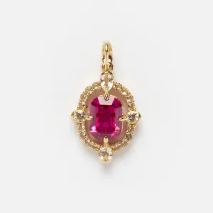 Solid Gold 2024 July Capsule Vintage Inspired Ruby Charm