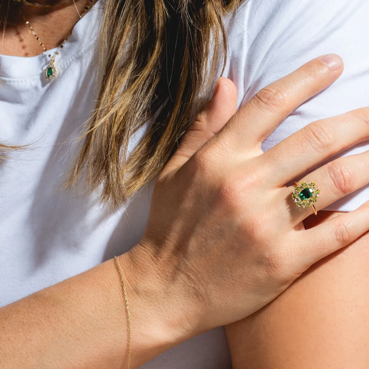 Solid Gold 2024 May Capsule Emerald Statement Ring