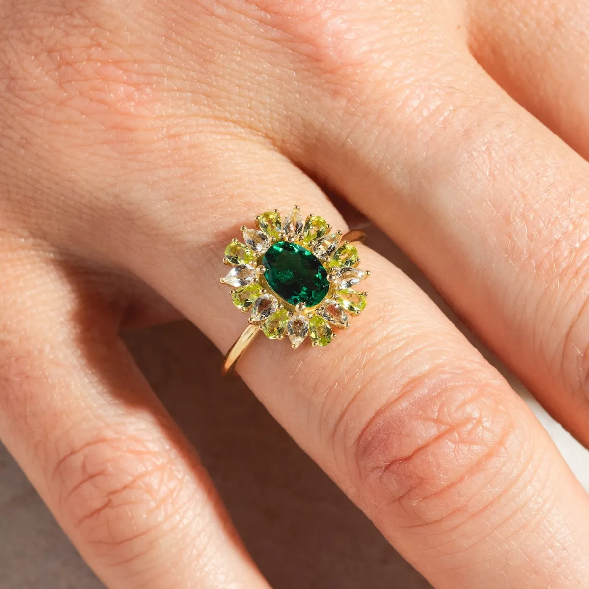 Solid Gold 2024 May Capsule Emerald Statement Ring